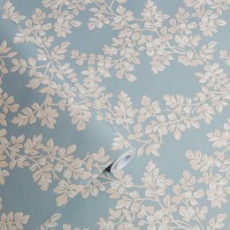 Laura Ashley Burnham Pale Seaspray Wallpaper 114904