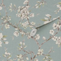 Graham & Brown Eliza Duck Egg Wallpaper 116631