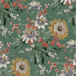 Graham & Brown Martha Viridian Wallpaper 116633