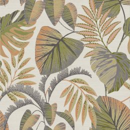 Next Jungle Leaves Orange Wallpaper 118296