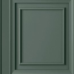 Laura Ashley Redbrook Wood Panel Fern Green Wallpaper