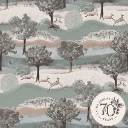Laura Ashley Hartingdon Jade green Wallpaper