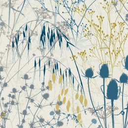 Clarissa Hulse Summer Border Blue Wallpaper