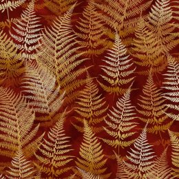 Clarissa Hulse Woodland Fern Rust Wallpaper