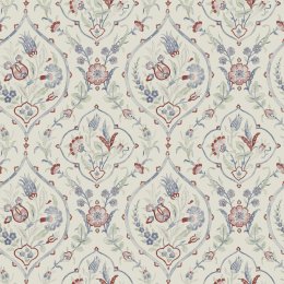 Laura Ashley Foscot Damask Crimson Red Wallpaper
