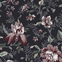 Laura Ashley Edita's Garden Charcoal Grey Wallpaper
