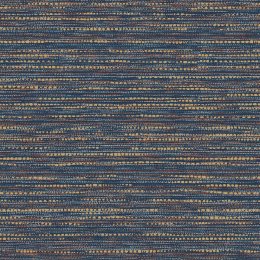 Boutique Chunky Horizontal Weave Indigo Wallpaper