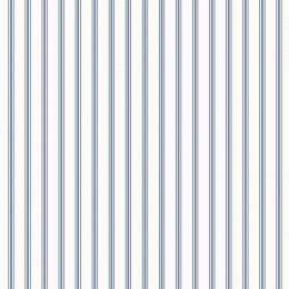 Laura Ashley Farnworth Stripe Smoke Blue Wallpaper