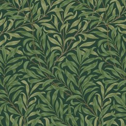 Morris at Home Willow Bough Deep Green Wallpaper