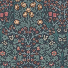 Morris at Home Blackthorn Navy Wallpaper
