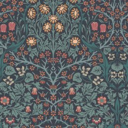 Morris at Home Blackthorn Navy Wallpaper