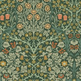 Morris at Home Blackthorn Deep Green Wallpaper