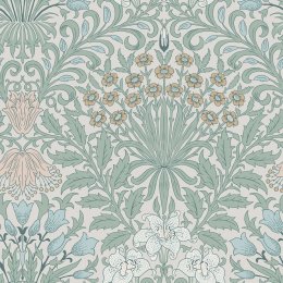 Flat image of Garden Cottage Blues wallpaper by William Morris at Home