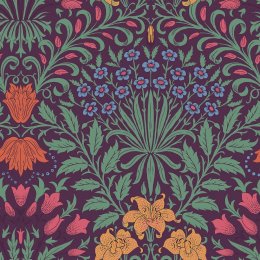 Flat image of Garden Dewberry wallpaper by William Morris at Home