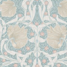 Flat image of Pimpernel Ocean wallpaper by William Morris at Home