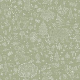 Galerie Forest Kingdom Green Wallpaper