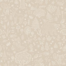 Galerie Forest Kingdom Beige Wallpaper