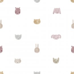 Galerie Happy Heads Pink Wallpaper