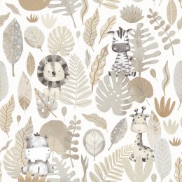 Galerie Savannah Silver Grey Wallpaper