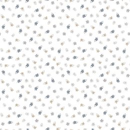 Galerie Five Leaf Flower Silver/Grey Wallpaper