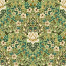 Galerie Floral Damask Green Wallpaper 18517