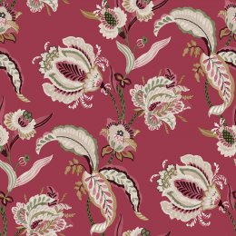 Galerie Abstract Floral Red Wallpaper 18554