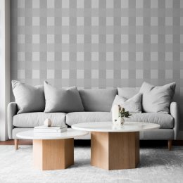 Muriva Opulent Check Grey Wallpaper 190101