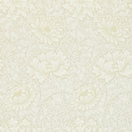 Morris & Co Chrysanthemum Chalk Wallpaper 212546