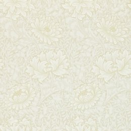 Morris & Co Chrysanthemum Chalk Wallpaper 212546