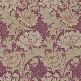 Morris & Co Chrysanthemum Wine Wallpaper 212548