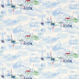 Sanderson Sail Away Sky Blue Wallpaper 214590