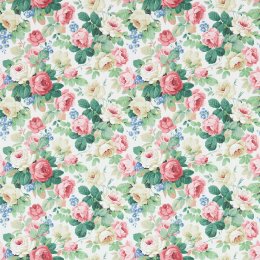 Sanderson Chelsea White and Pink Wallpaper 214606