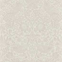 Morris & Co Pure Strawberry Thief Ecru & Cream Wallpaper