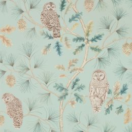 Sanderson Owlswick Blue Wallpaper 216596