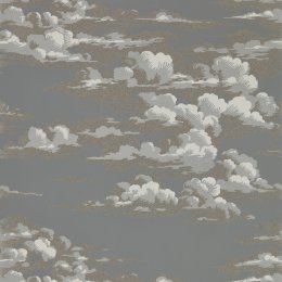 Sanderson Silvi Clouds Taupe Grey Wallpaper 216603