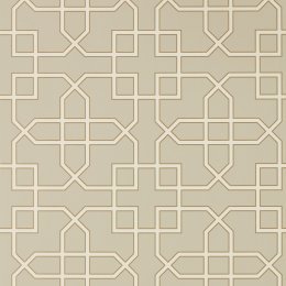 Sanderson Hampton Trellis Linen Wallpaper 216659