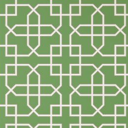 Sanderson Hampton Trellis Botanical Green Wallpaper 216660