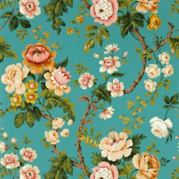 Sanderson Hykenham High Sea/Ginger Wallpaper 217041