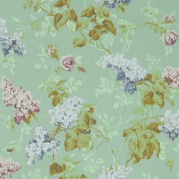 Sanderson Sommerville Mint/Plum Wallpaper 217049