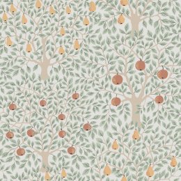 Galerie Apples & Pears White/Green Wallpaper