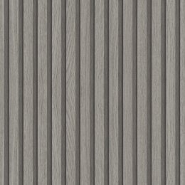 Galerie Eden Wood Stripe Grey Wallpaper
