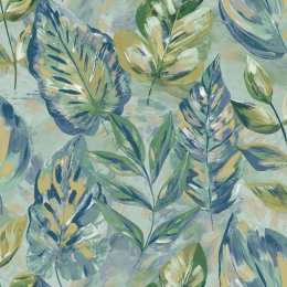 Holden Decor Aralia Duck Egg Wallpaper 36110