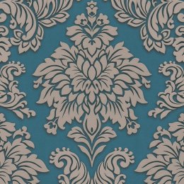Living Walls Lizzy London Damask Teal Wallpaper 368985