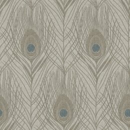AS Creation Peacock Feather Brown and Teal Wallpaper 369716