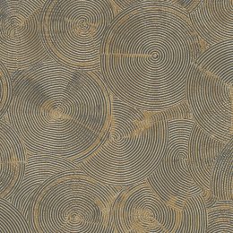 Living Walls Cape Town Metallic Circles Gold Wallpaper 379003