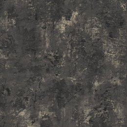 AS Creation BOS Distressed Plaster Black & Pale Gold Wallpaper 388234