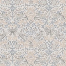 AS Creation Vintage Country Garden Grey & Soft Peach Wallpaper