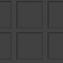 Heritage Wood Panel Dark Grey Wallpaper 50361