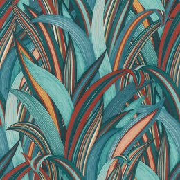 Rasch Amazing Tropical Grasses Teal Wallpaper 541250