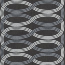 Rasch Shimmering Infinity Charcoal/Silver Wallpaper 541700
